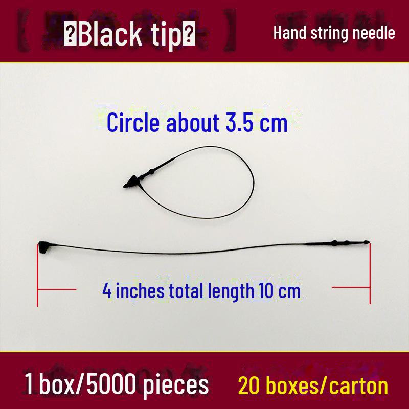 Прозрачный пластиковый шнурок с пряжкой для бирок на одежду