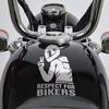 Виниловая 3D Светоотражающая Наклейка на Мотоцикл Respect Biker Наклейка для Украшения Автомобиля Мотоцикла Водонепроницаемая Наклейка Наклейки для Мотоцикла