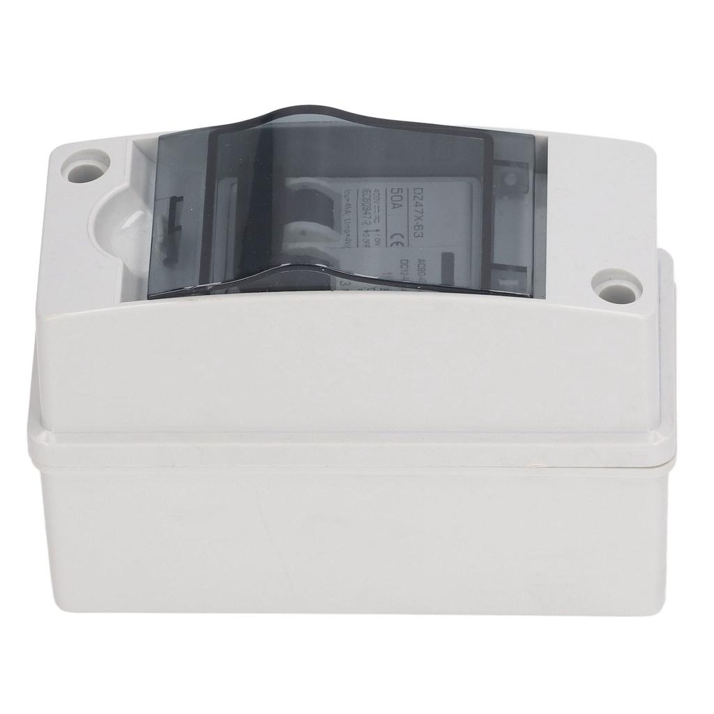 Miniature Circuit Breaker 50Amp Waterproof 2P DC Solar Disconnect Switch Isolator for Solar PV System DC 12‑400V AC