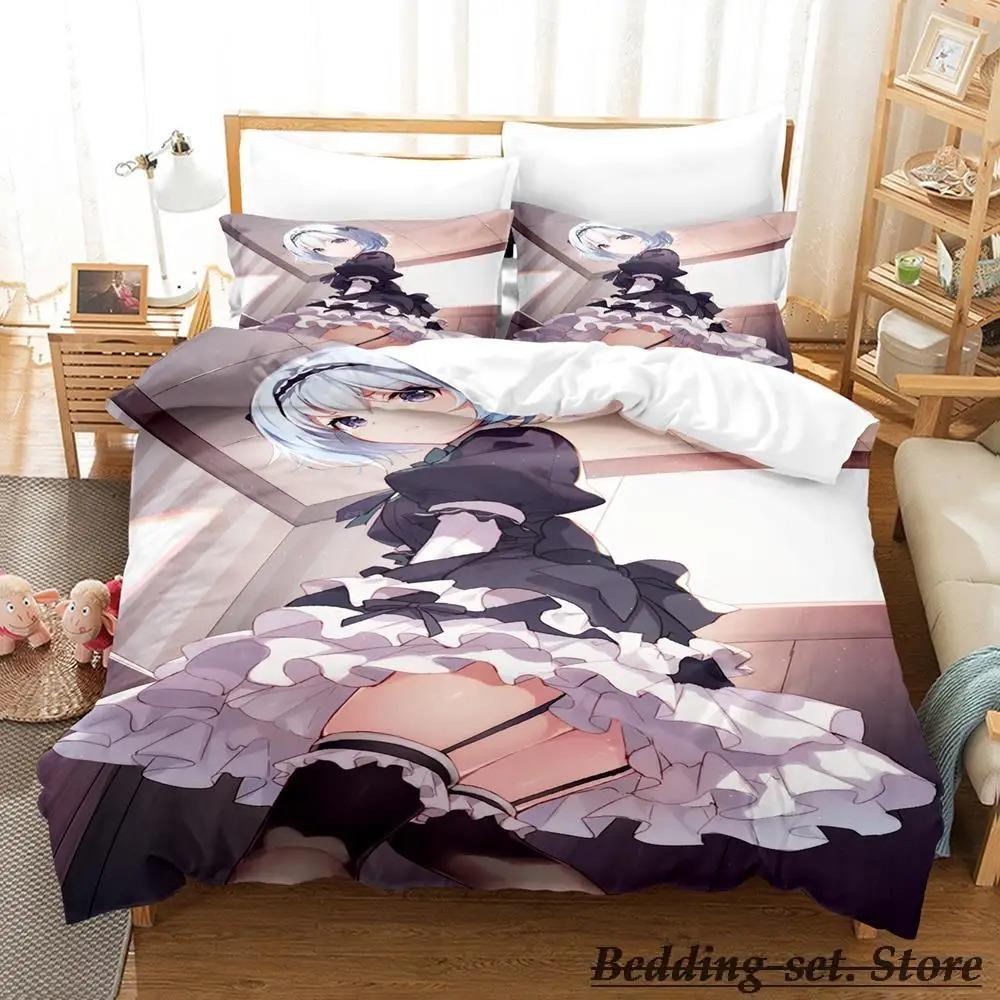 The Ryuo's Work Is Never Done! Bedding Set Single Twin Full Queen King Size Bed Set Adult Kid Bedroom Duvetcover Sets Anime