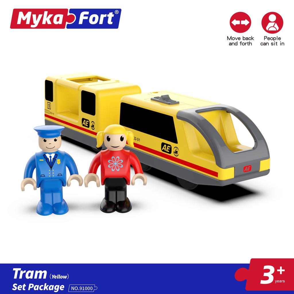 Электрическая железнодорожная машина детские развивающие деревянные трековые игрушки