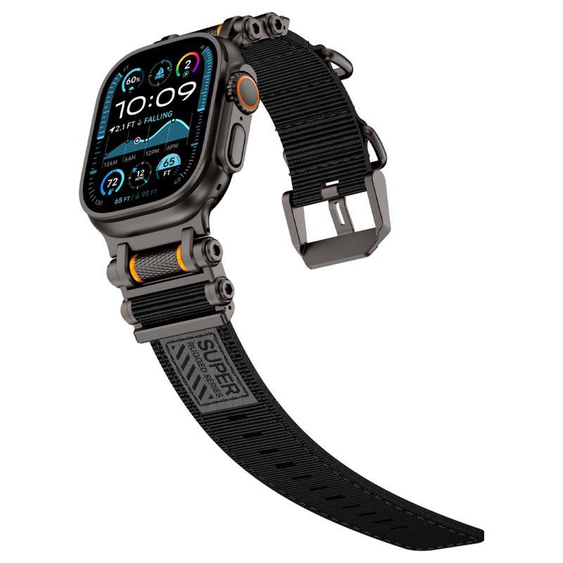 Roller Nylon Bands for Apple Watch Band 49 46 45 44 42mm Soft Woven Rugged Wristband Sport Strap for iWatch S10 9 8 7 6 5 4 3 SE
