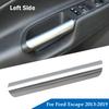 Car Inner Door Handle Cover For Ford Escape 2013-2019 Trim Sticker Strip Scratch Protector Accent Injection Mold Carbon Fiber Pattern Interior Styling