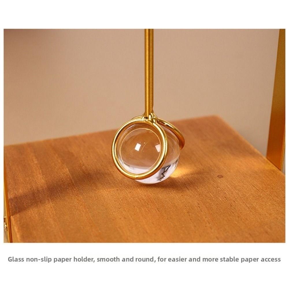 Creative Tabletop Tissue Rack Light Luxury Napkin Dispenser Practical Metal Napkin Holder  Party