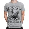 Support Your Local Egg Dealer Vintage Farm Farming Funny Mens T-Shirts Top #BAL