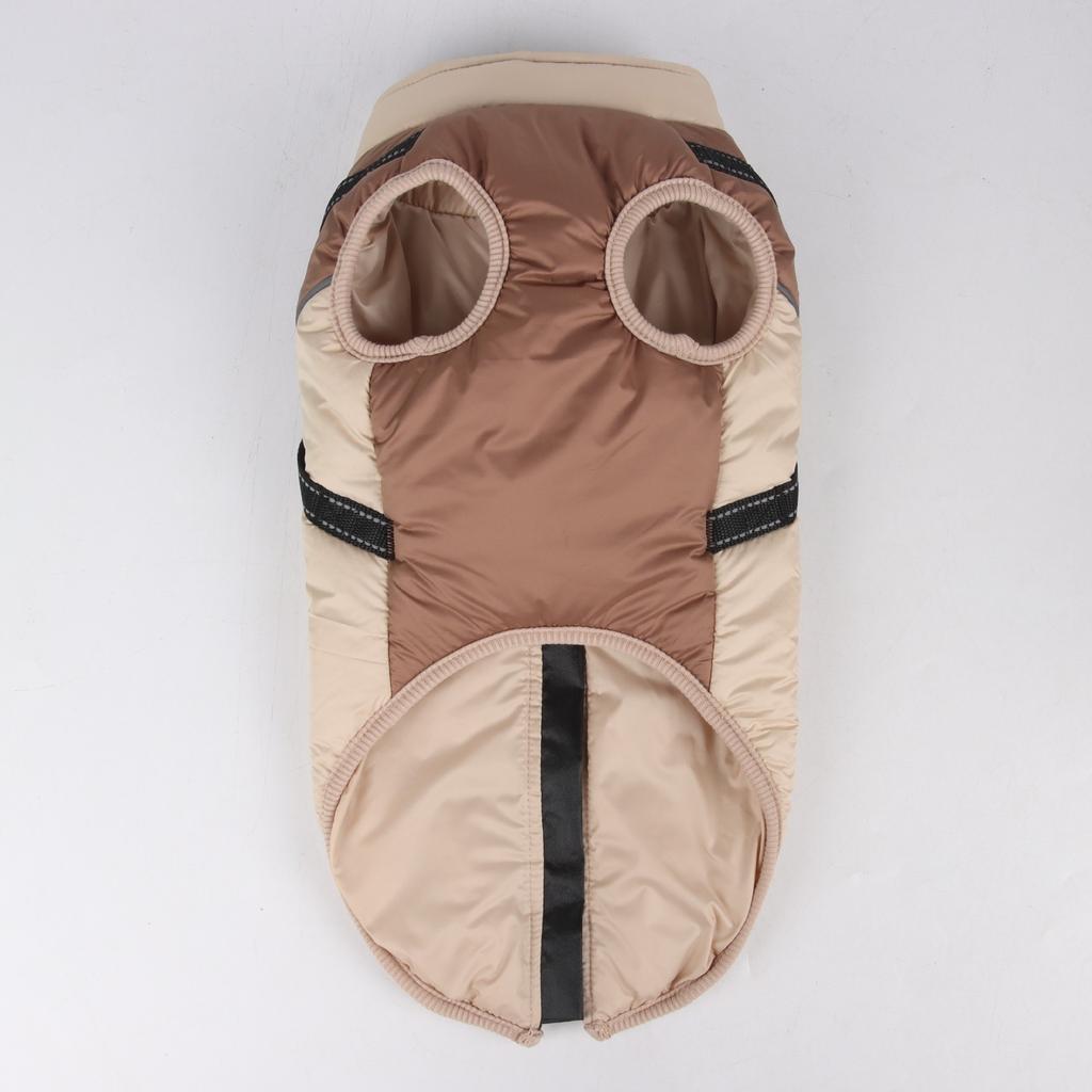 Зимнее пальто для собак Одежда для домашних собак Светоотражающая зимняя теплая куртка для маленьких средних собак Жилет для кошек в холодную погоду Жилет Пальто Одежда для французского бульдога