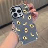 Cartoon Cute Avocado Phone Case Soft Matte Candy For IPhone 17 16 15 14 Pro Max Plus 13 12 11 Transparent Bumper Cover