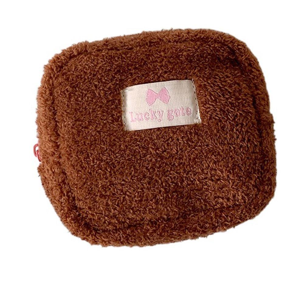 INS Trendy Cosmetic Bag Креативная мини-сумка для макияжа для девочек Мягкий кошелек для монет Дорожное хранение косметики