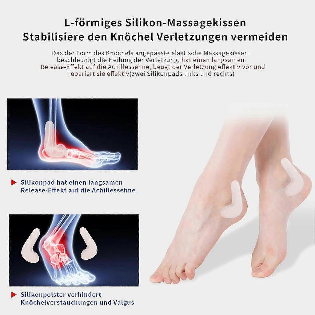 Ankle Brace with Silicone Gel Padding, Adjustable Ankle Support for Sprain Protection & Recovery, Unisex Sports Ankle Sleeve