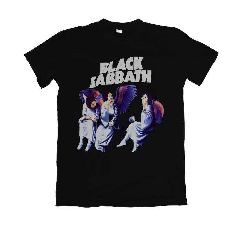 Black Sabbath Heaven And Hell , Black Sabbath Металл Панк Музыка Футболка для Фаната Унисекс Футболка