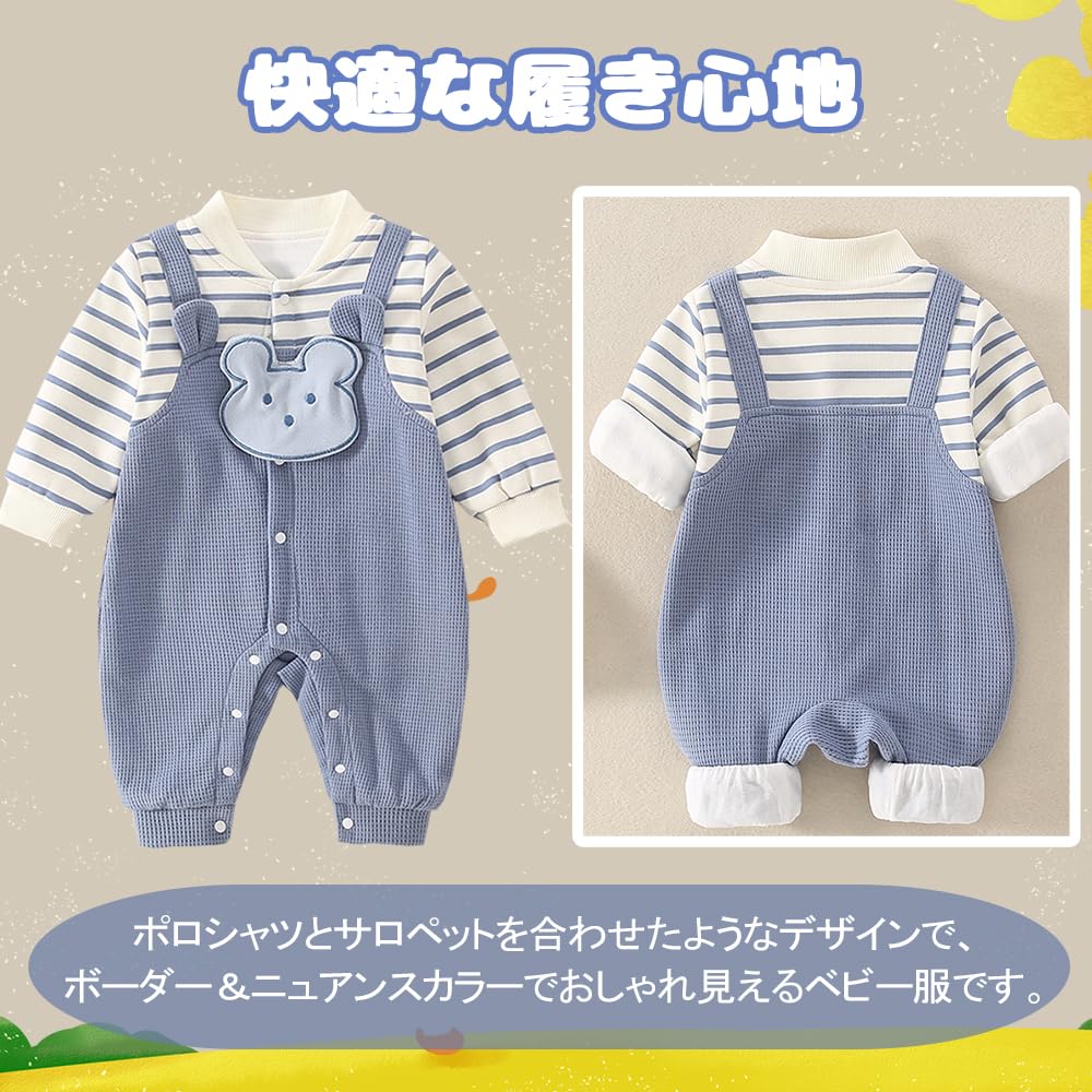 Детское гнездышко Детский комбинезон Длинный Новорожденный Школьный размер Месяцы Мальчики Песочник, Рукав, Застежка спереди, Одежда, Одежда, Милый, Синий, 66, 3-6