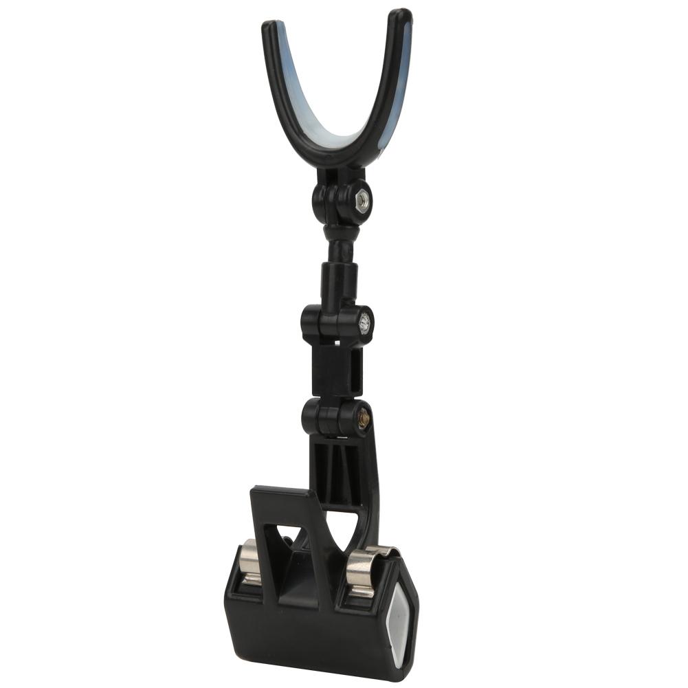 Plastic Portable Luminous Head 360 degrees  Rotating Fishing Rod Bracket Holder Back Hanging Stand
