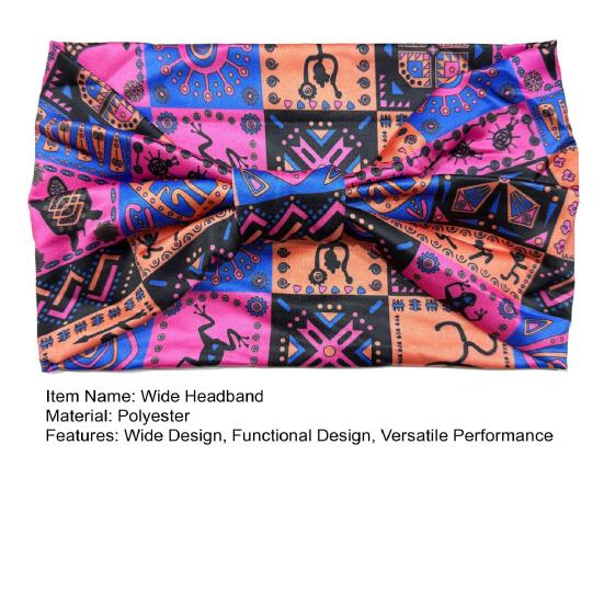 Boho Headband Head African Ethnic Style Wide Scarfs Headwrap Fashion Accessories