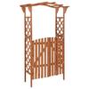 VidaXL Pergola with Gate 116x40x204 Cm Solid Fir Wood