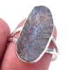 Natural Labradorite Gemstone Handmade 925 Solid Sterling Silver Ring Size 8 R8K24