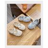 Girls' Solid Color Mesh Sandals2026New Spring and Summer Pearl Flower Bow Princess Shoes for Performances