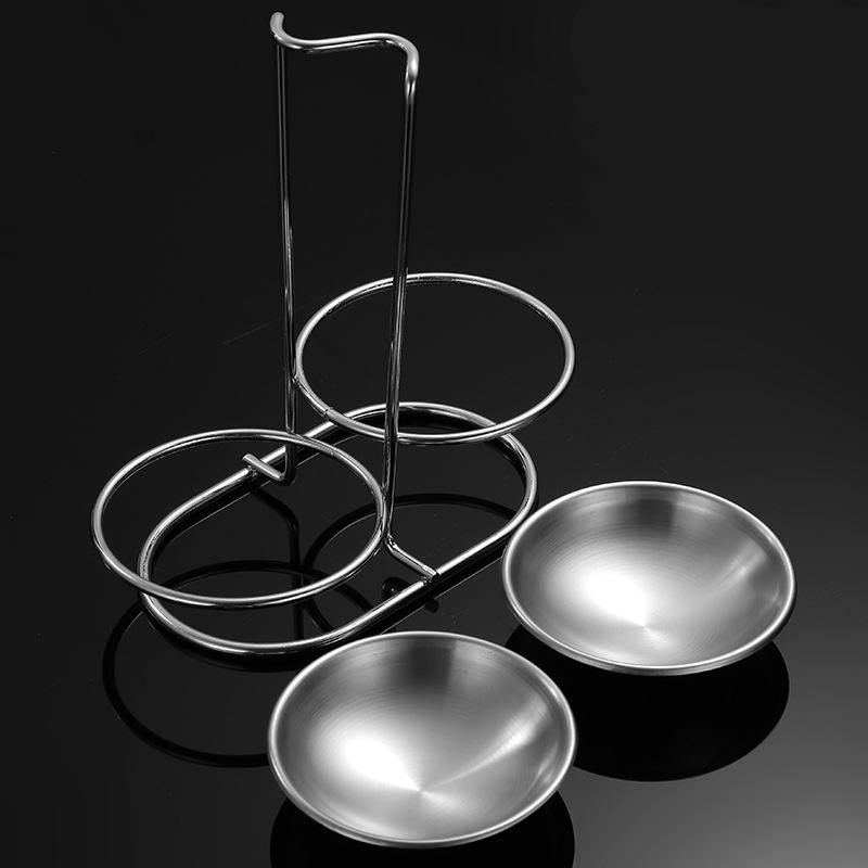 Набор из нержавеющей стали для горячих кастрюль и суповых ложек с подставкой - утолщенный дуршлаг и держатель для столовых ложек