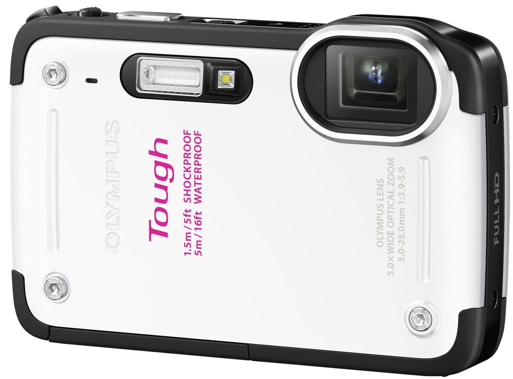 OLYMPUS Digital Camera 12 Million Pixels 5m Waterproof CMOS Wide Angle 28mm White WHT TG-620 Back-illuminated TG-620