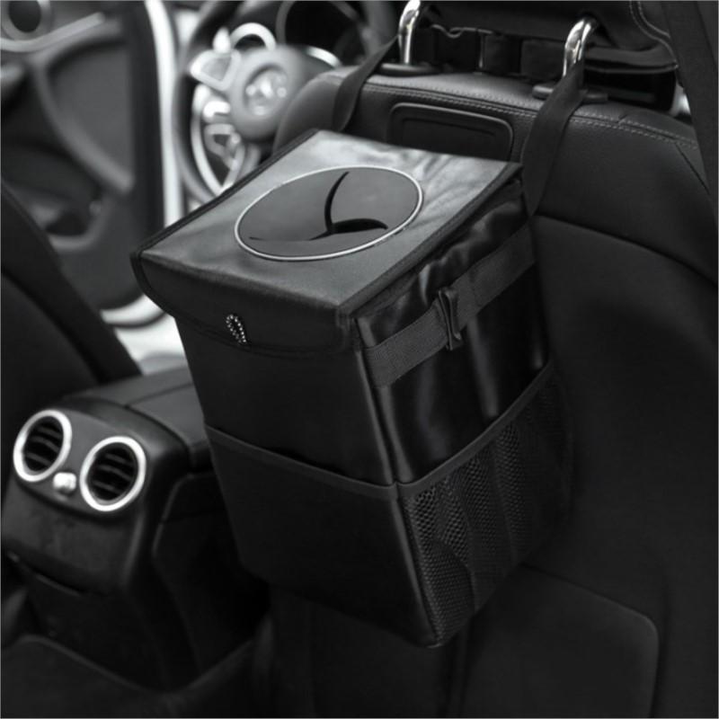 Водонепроницаемый автомобильный мусорный бак для хранения мусора, портативный многофункциональный органайзер для мусора, закрывающийся складной интерьер, авто