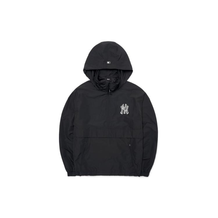 MLB Business/Casual Urban Living/Travel/Commuting Quick Dry Windbreaker Jacket Unisex Black 3AWJS0321-50BKS