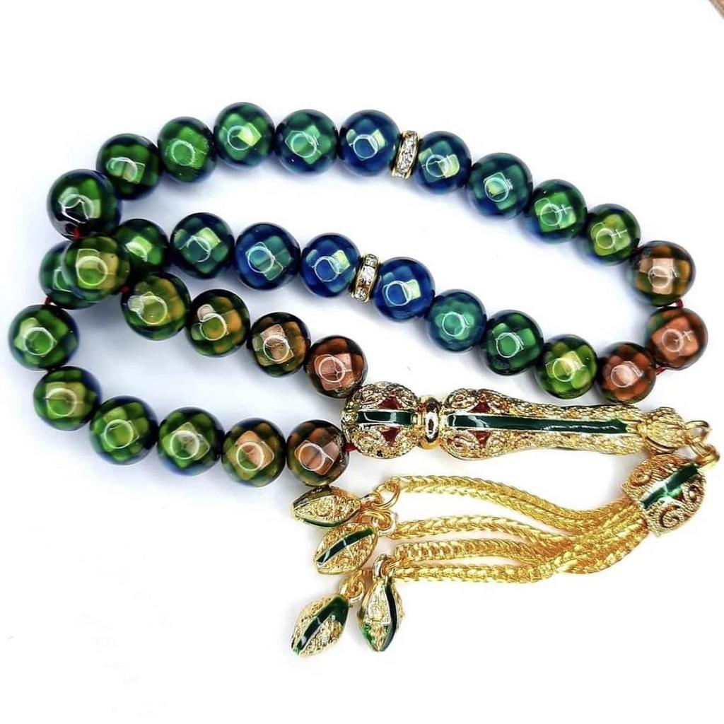 Четки из камня чувства, камень чувства камня из натурального камня, каменные четки, меняющие цвет, 12 изменяющих цвет натуральных каменных четок, филигранная кисточка