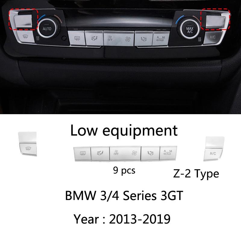 Carbon Fiber Car Styling Interior Gear Shift Knob Cover Multimedia Button Panel Trim Sticker For BMW F30 F32 F34 F36 Accessories