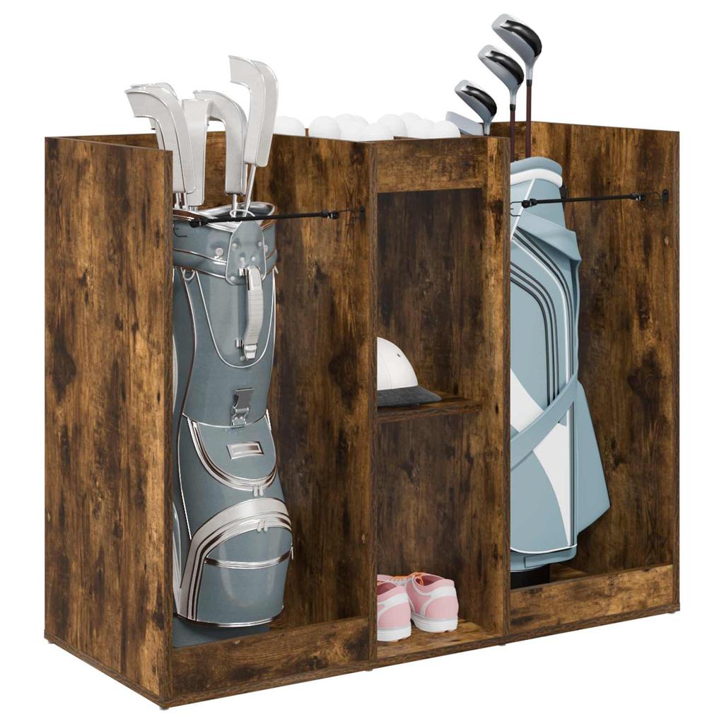 Golf Cabinet Solid Smoked Oak 102 x 45 x 85.5 cm