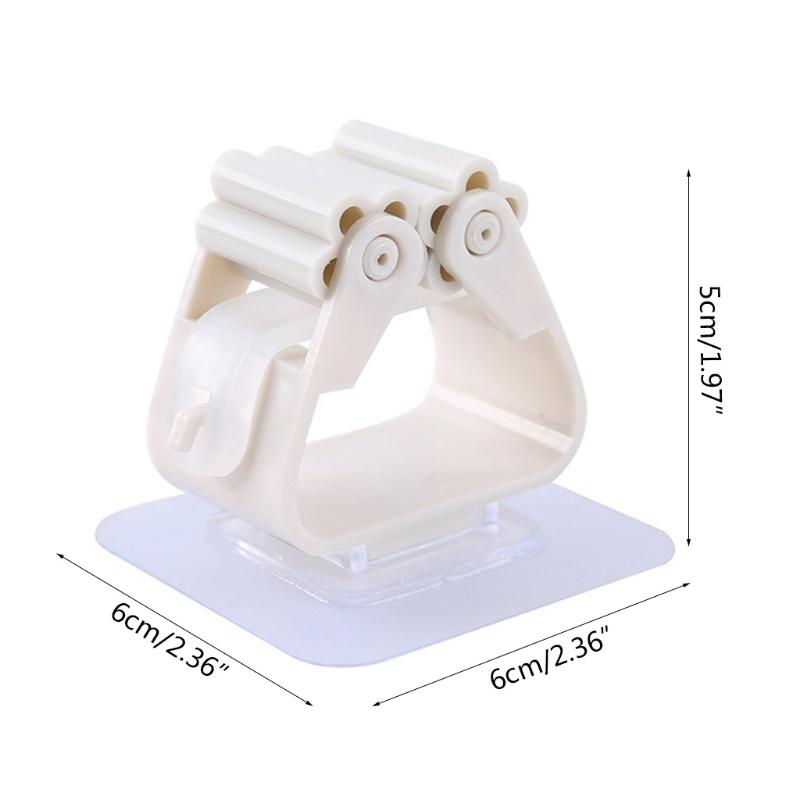 Wall Mounted Mop Clip Brushbroom Holder Rack Seamless Hook Bathroom