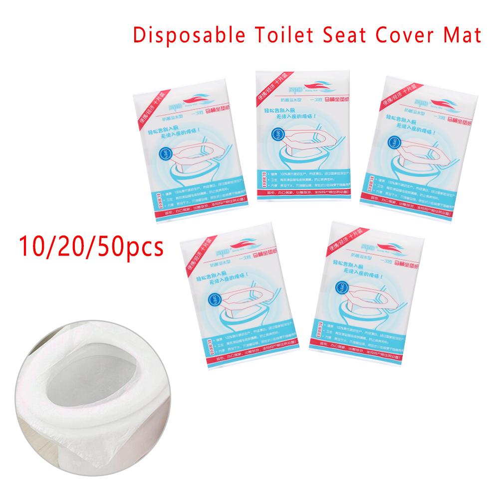 10/20/50pcs Soft Comfortable Bathroom Disposable Toilet Seat Cover Cushion Waterproof Paper Pad