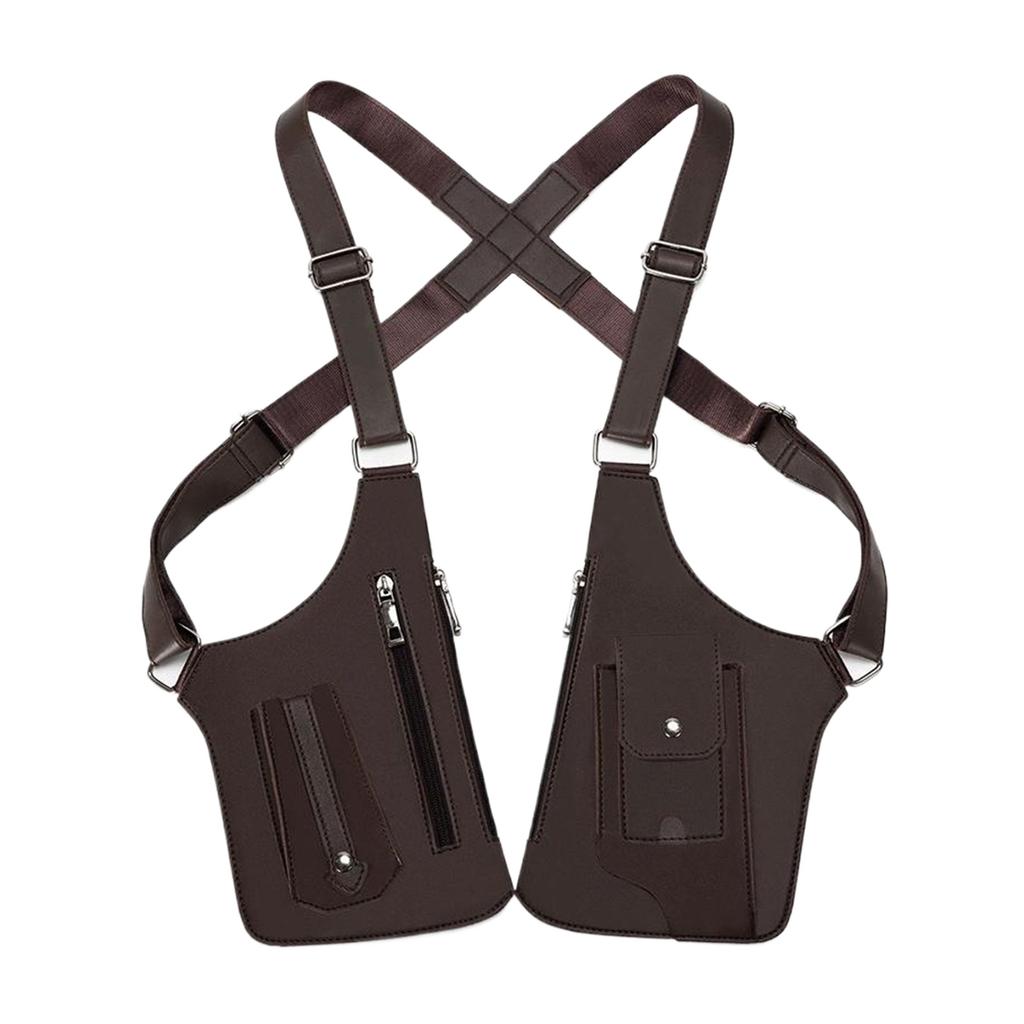 Тактическая сумка-жилет из ткани Оксфорд, сумка через плечо, уличная наплечная сумка для мобильного телефона, мужская ретро-сумка под мышкой, рюкзаки для мужчин/женщин