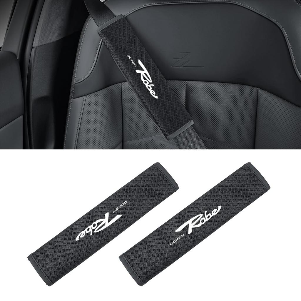 Compatible with Toyota Copen Car Seat Belt Covers for Shoulder and Neck Compatible with All Copen Robe S Pressure Ice Silk Fabric Seat Belt Cooling