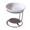 Ceramic Essential Oil Burner Metal Frame Melt for Bedroom Yoga Office