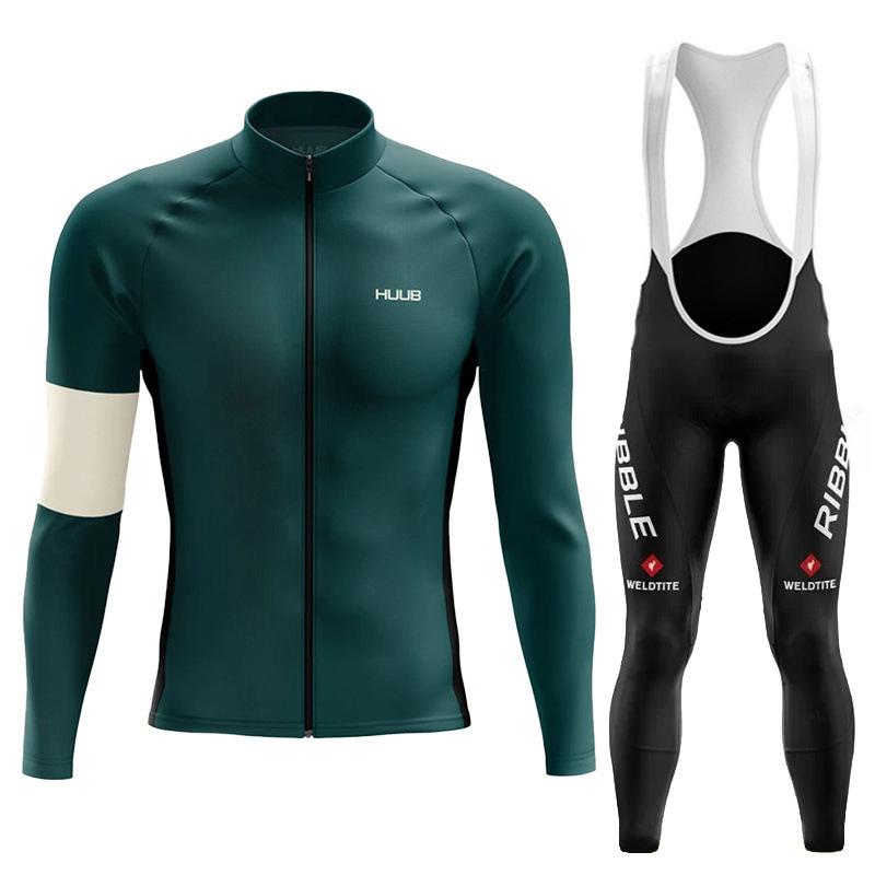 Long Sleeve Skinny Quick Drying Milk Silk Men's Road Bike Suit Mountain Bike Breathable Quick Drying Autumn Breathable Cycling Suit Suit