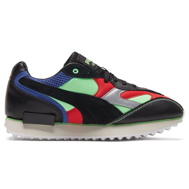 Puma Future Rider King Тканевые Многослойные Кожаные Ретро Тренд Низкие Кроссовки Папы Унисекс кроссовки Черные 374459-01