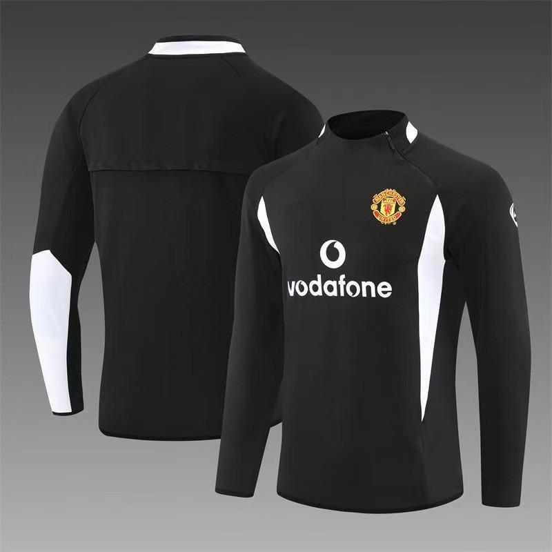 Vintage Football Training Jersey AC Milan Man U Brazil Long Short Sleeve Soccer T-Shirt