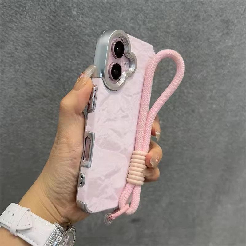 Роскошный бархатный модный чехол Ins для iPhone 16 Plus 15 14 13 12 Pro Max 11, противоударный шелковый фланелевый чехол для ремешка