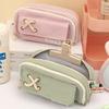 Большая вместительная сумка для канцелярских принадлежностей Косметичка Пенал Корейский настольный органайзер для хранения Дети