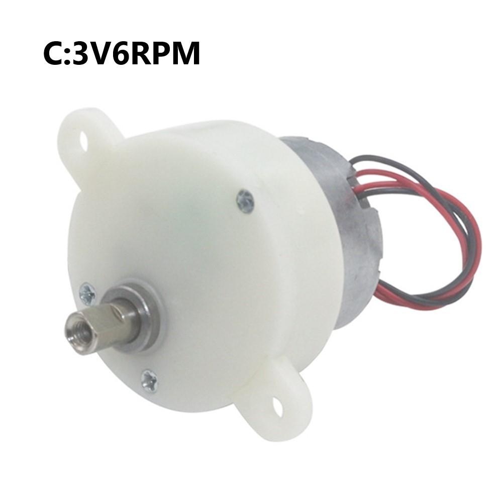 Type DC V Plastic Gear Motor Double Flat Tapping Hole
