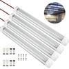 4 Pack 12V 108 LEDs Car Interior LED Light Bar Led Light Strips with ON/OFF Switch for Car Trailer Truck Van