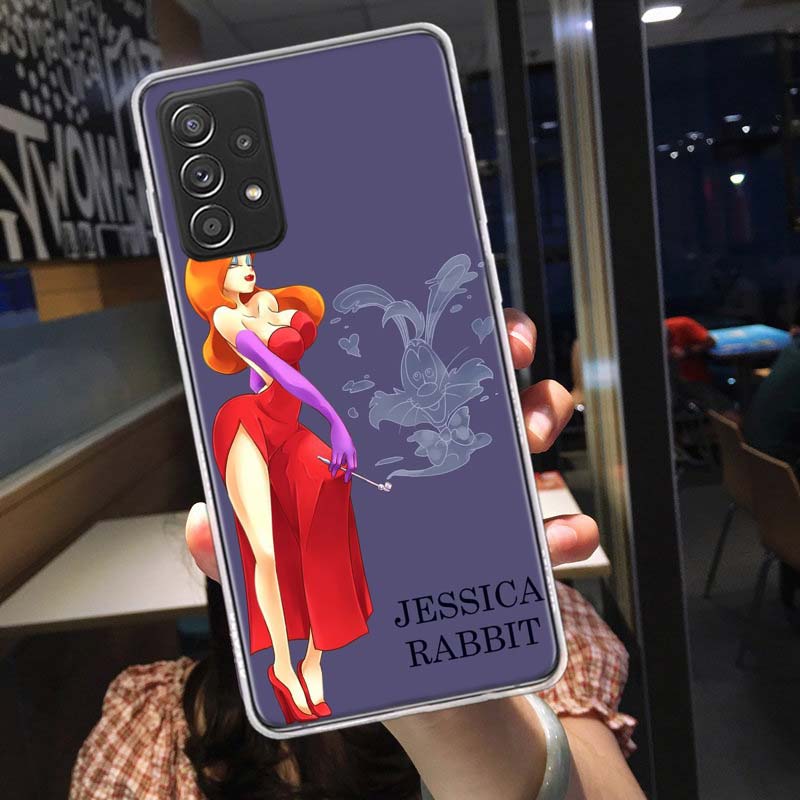 J-Jessica R-Кролики Чехол для телефона для Samsung A54 A57 A37 A17 A14 A15 A12 A24 A34 A55 A35 A25 A52S A07 A05S A04S A22 A32 A72 Galaxy