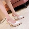 10cm New Fashion Waterproof Platform Sandals High Heels Female Ankle Wrap Leather Women Shoes Size 40
