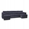 Varius BIG Corner Sofa Bed with Sleeping Containers Family Furniture Black