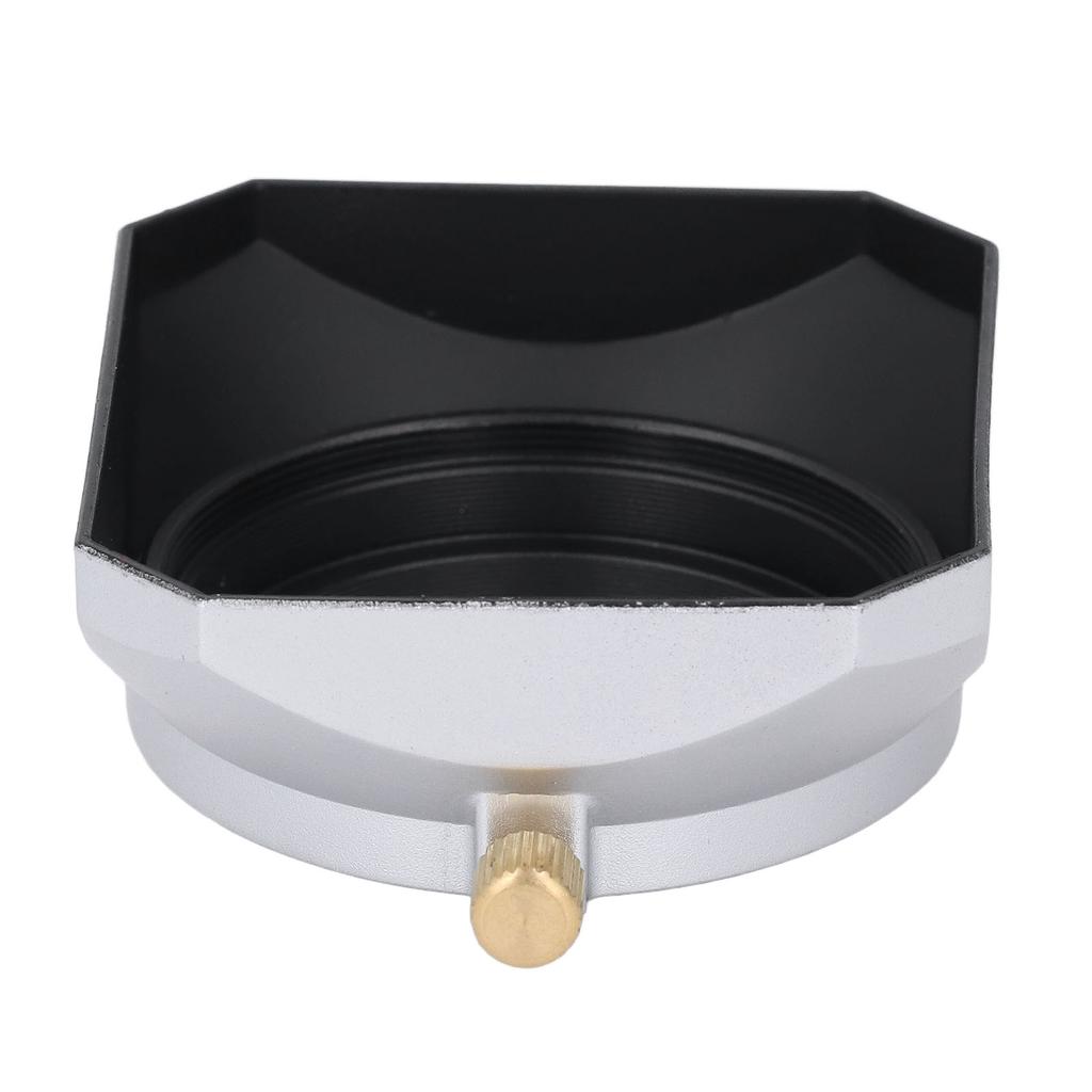 43mm Square Metal Lens Hood Aluminum Alloy ABS Digital Camera Square Lens Hood Shade for 25mm Or Above Focal Length
