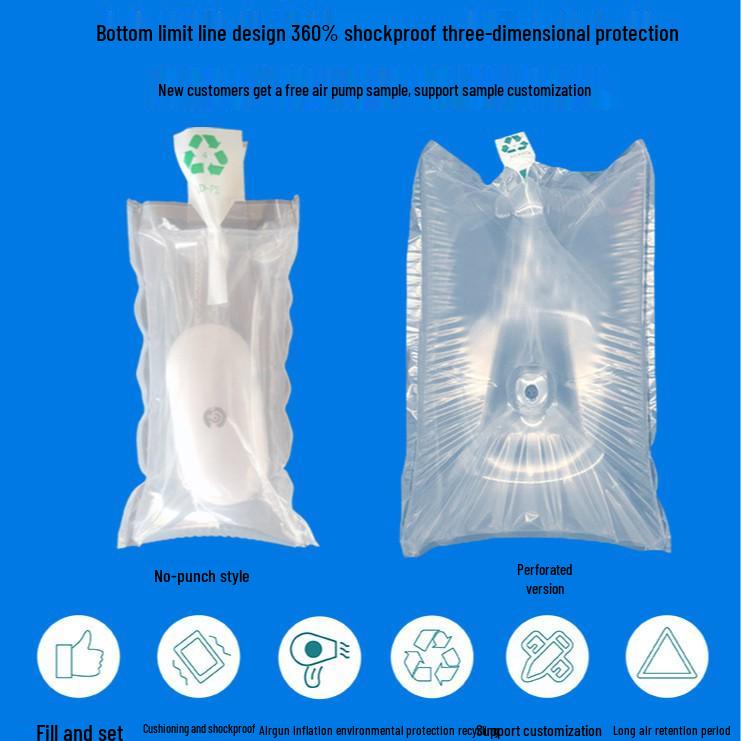 Double-Layer Shockproof Inflatable Air Column Bag for Cosmetics and Perfume Refill Bottles