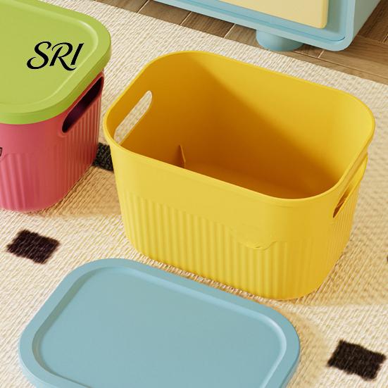 Balcony Gardening Supplies Container Storage Box with Handle And Lid Organizer Space Office Saving Stackable for Kitchen Bedroom Dormitory