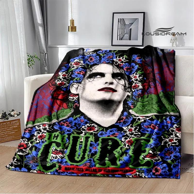 Рок-группа The cure Печатные одеяла Плед для пикника Теплые фланелевые одеяла Мягкое и удобное одеяло постельное белье Подарок на день рождения