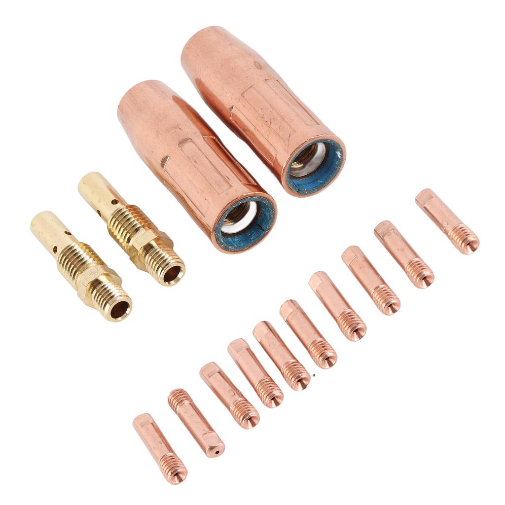 14Pcs Welding Machine Accessories Gases Nozzles 21-50 Gases Diffuser 35-50 Tips 11-35