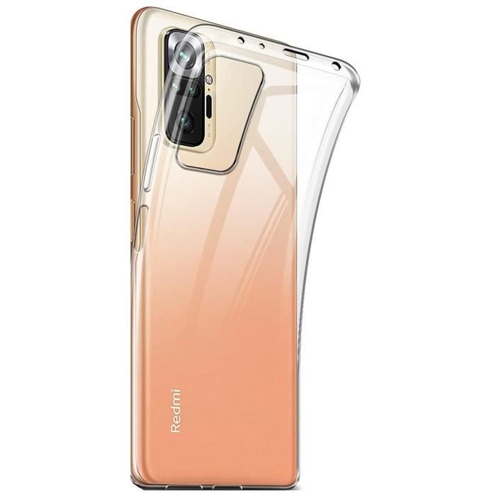 Coque pour Xiaomi REDMI NOTE 10 PRO - Silicone Gel TPU Transparent Souple Ultra Mince Phonillico®