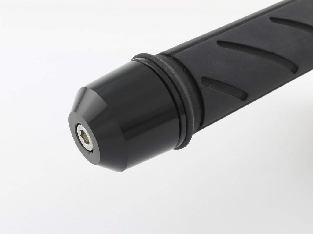 POSH FAITH Motorcycle Handlebar Ends, Middleweight, Yamaha Genuine M6 Type, for YZF-R25 and Other Models, Black, 032699-06-10