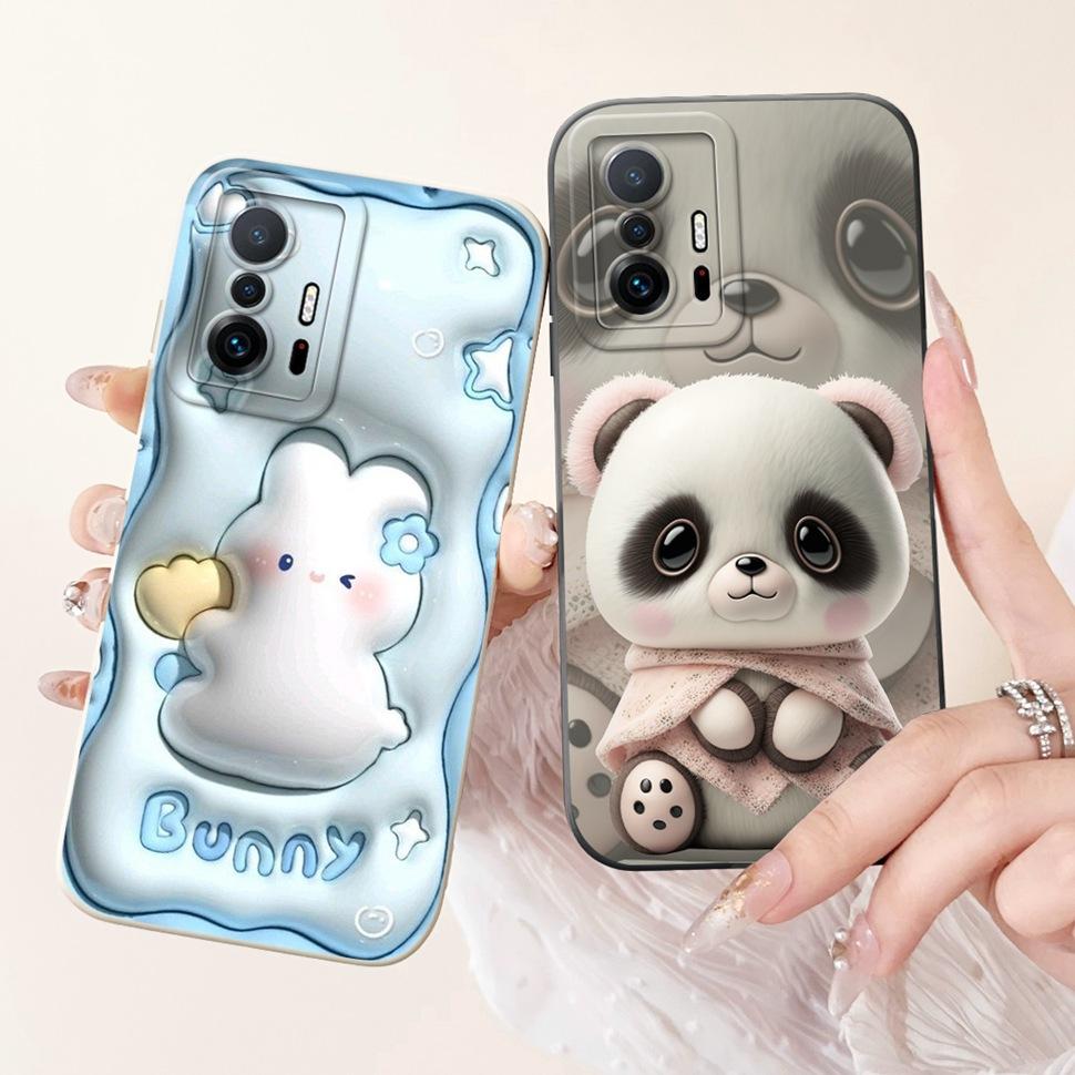 Soft TPU Cover For Xiaomi 11T Case Cute Panda Pattern Phone Case For Xiaomi 11T 12T 13T 5G Back Cover Xiaomi11T Xiaomi12T Shell